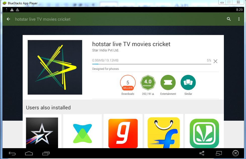 Capture d'écran de Hotstar App sur PC Windows